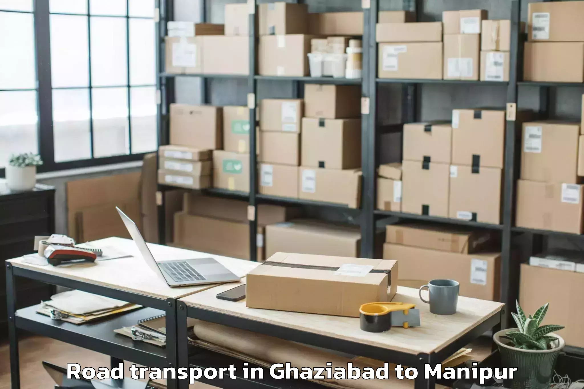 Book Ghaziabad to Lamshang Road Transport Online